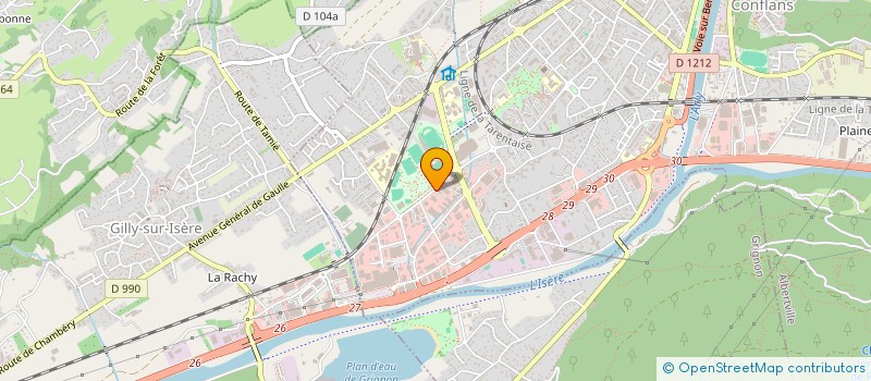 localisation de l'entreprise AZO à ALBERTVILLE