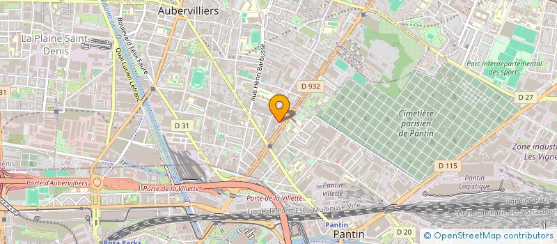 localisation de l'entreprise AZO BAT  AUBERVILLIERS