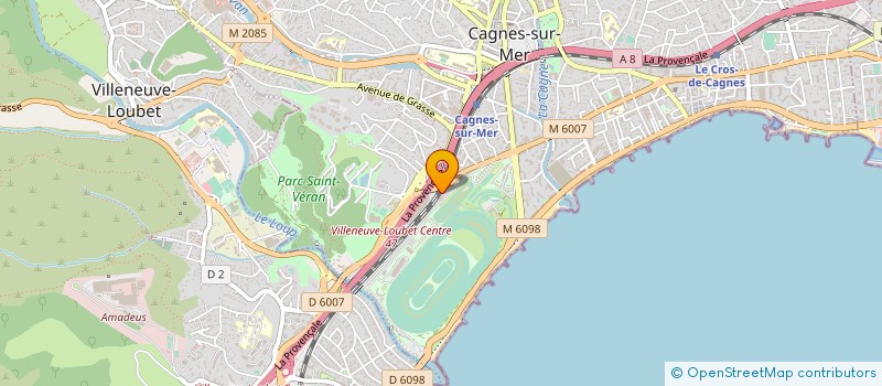 localisation de l'entreprise AZOA à CAGNES-SUR-MER
