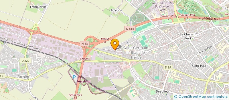 localisation de l'entreprise AZODYS à SAINT-GERMAIN-LA-BLANCHE-HERBE
