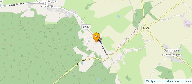 localisation de l'entreprise AZONI  MONTIGNY-AUX-AMOGNES