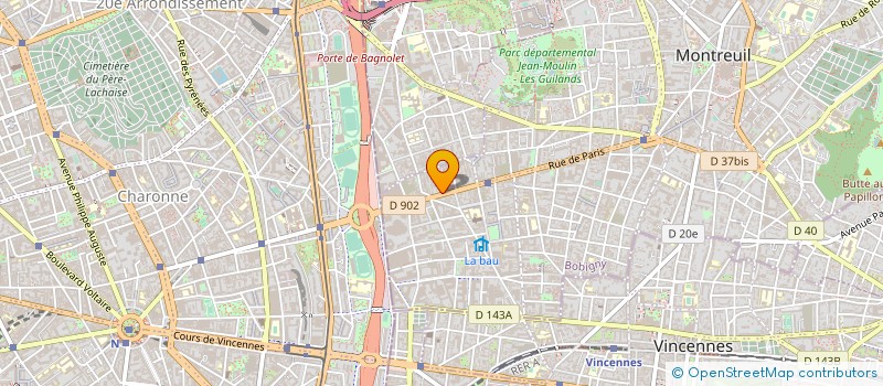 localisation de l'entreprise AZOPTIMED à MONTREUIL