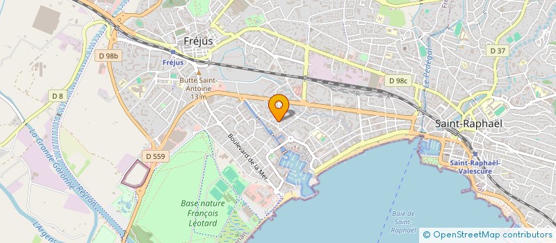 localisation de l'entreprise AZOTE TRANSPORT à FREJUS