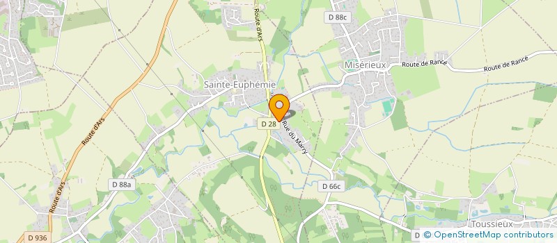 localisation de l'entreprise AZOTEA VAL DE SAONE  SAINTE-EUPHEMIE