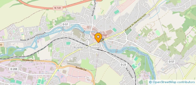 localisation de l'entreprise AZOUL  RUELLE-SUR-TOUVRE