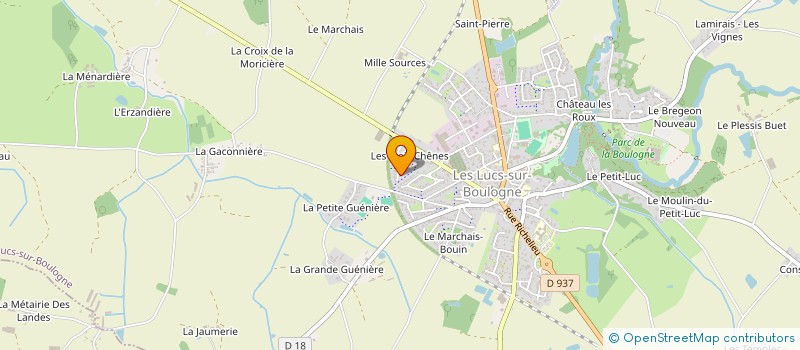 localisation de l'entreprise AZPC  LES LUCS-SUR-BOULOGNE