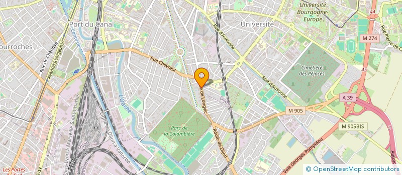 localisation de l'entreprise AZR SANTE à DIJON