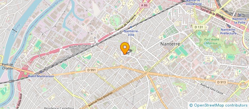localisation de l'entreprise AZRO à NANTERRE