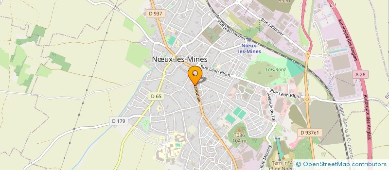 localisation de l'entreprise AZRO INVEST'  NUX-LES-MINES