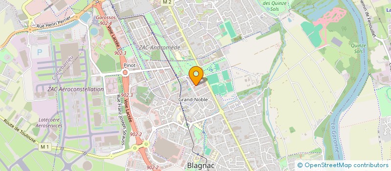 localisation de l'entreprise AZROU  BLAGNAC