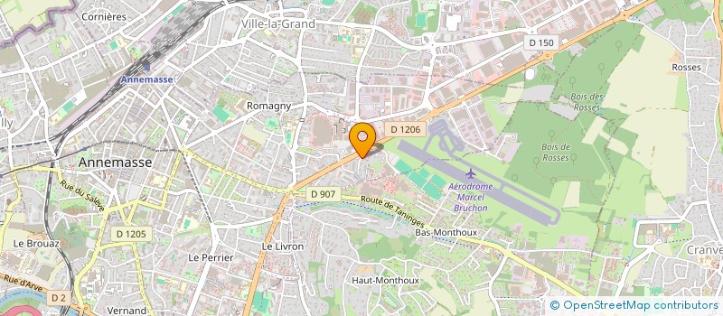 localisation de l'entreprise AZROU COIFFURE à ANNEMASSE