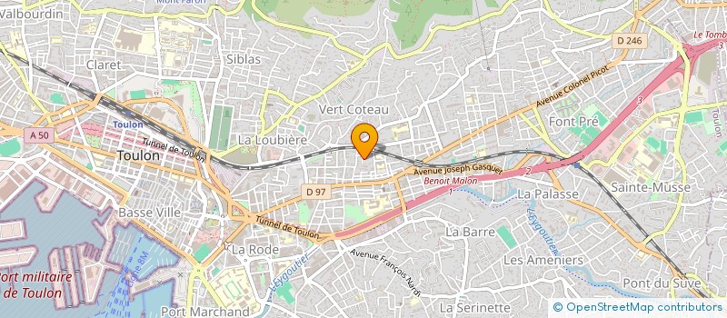 localisation de l'entreprise AZS  TOULON