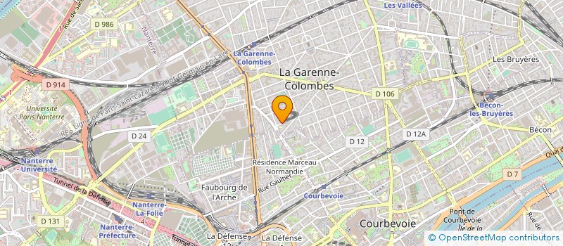 localisation de l'entreprise AZS BATIMENT à LA GARENNE-COLOMBES