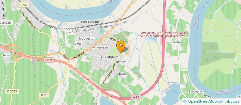 localisation de l'entreprise AZT  ARVEYRES