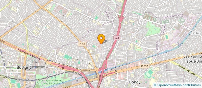 localisation de l'entreprise AZT AUTO  BOBIGNY