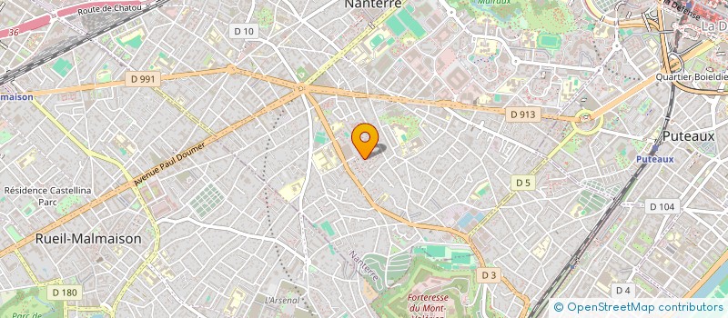 localisation de l'entreprise AZT TRANSPORT  NANTERRE