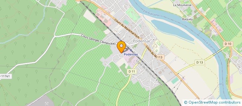 localisation de l'entreprise AZTEC PARTENAIRE  PODENSAC