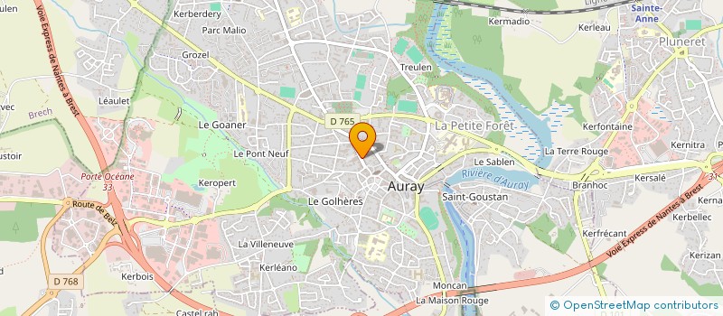 localisation de l'entreprise AZTEK à AURAY
