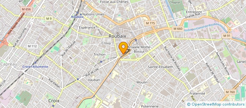 localisation de l'entreprise AZTEK FINANCE  ROUBAIX