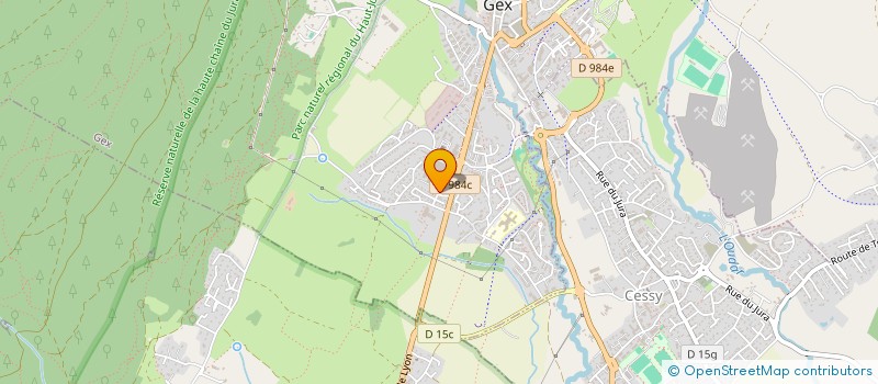 localisation de l'entreprise AZTERIA  GEX