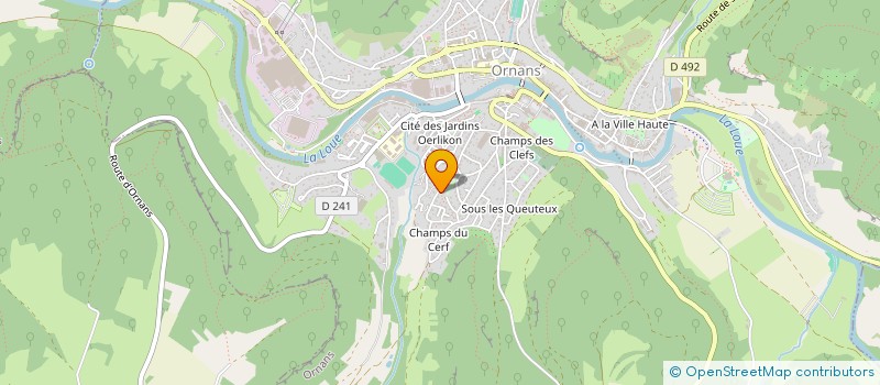 localisation de l'entreprise AZTRANS  ORNANS