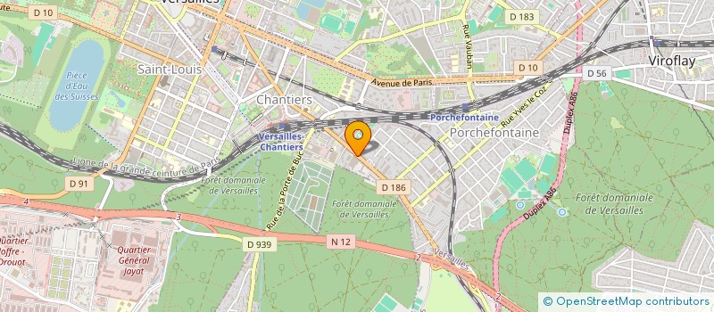 localisation de l'entreprise AZUDATA à VERSAILLES