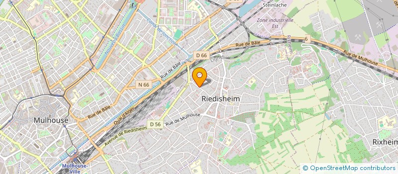 localisation de l'entreprise AZUL 68  RIEDISHEIM