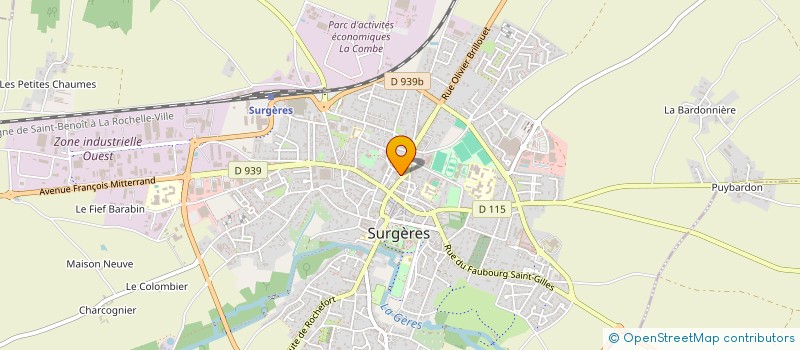 localisation de l'entreprise AZUL TITIJ  SURGERES