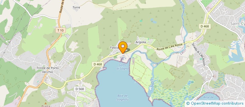 localisation de l'entreprise AZULIA à PORTO-VECCHIO