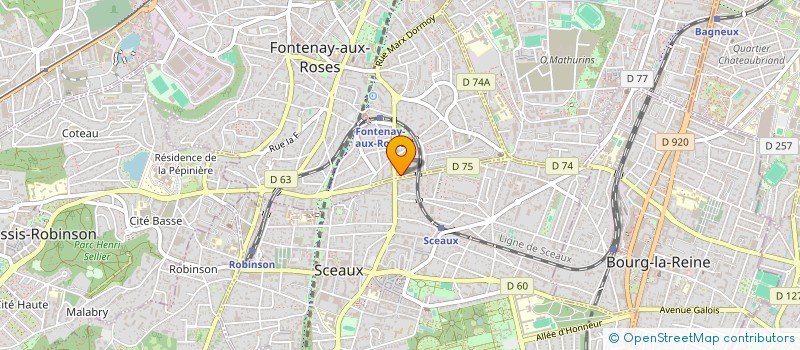 localisation de l'entreprise AZULTEL à FONTENAY-AUX-ROSES