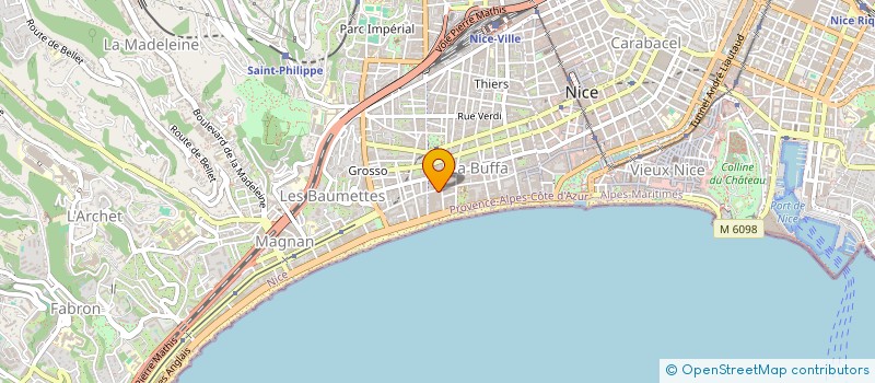 localisation de l'entreprise AZULUX  NICE