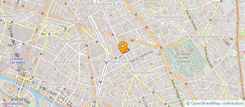 localisation de l'entreprise AZUR 1 à PARIS