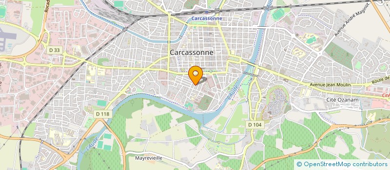 localisation de l'entreprise AZUR 11 à CARCASSONNE