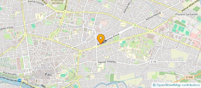 localisation de l'entreprise AZUR 2 à PAU
