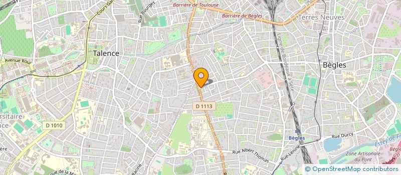 localisation de l'entreprise AZUR 33 à BEGLES
