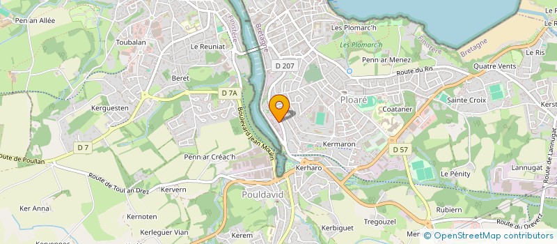 localisation de l'entreprise AZUR  DOUARNENEZ