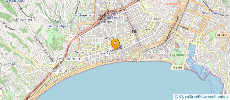 localisation de l'entreprise AZUR à NICE