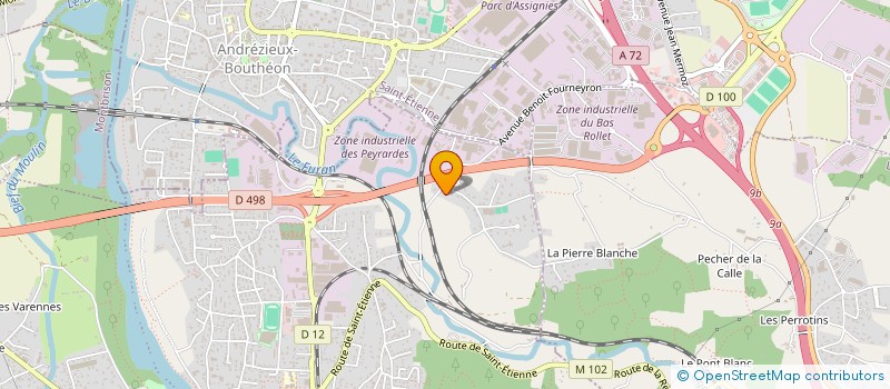 localisation de l'entreprise AZUR  SAINT-JUST-SAINT-RAMBERT