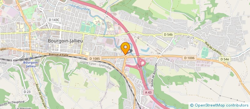 localisation de l'entreprise AZUR à BOURGOIN-JALLIEU