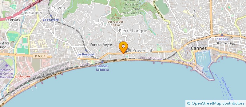localisation de l'entreprise AZUR à CANNES