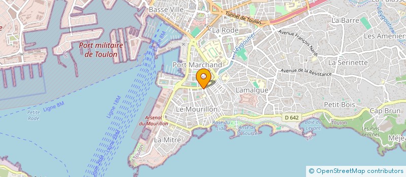 localisation de l'entreprise AZUR à TOULON
