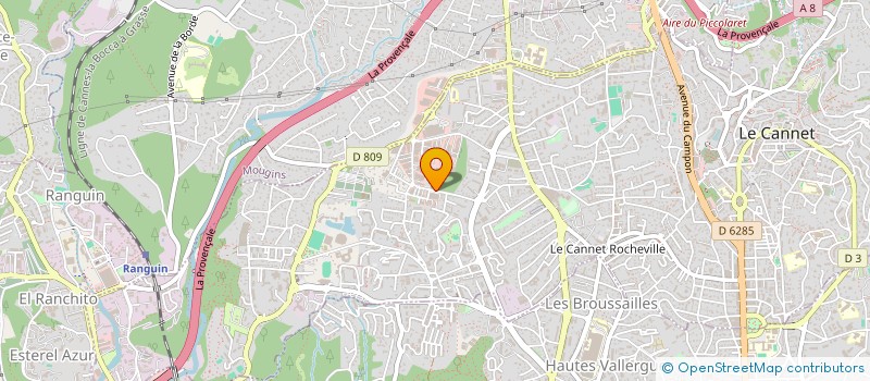 localisation de l'entreprise AZUR à LE CANNET