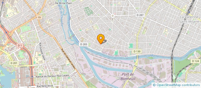 localisation de l'entreprise AZUR à SAINT-MAUR-DES-FOSSES