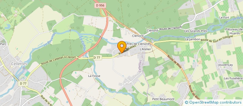 localisation de l'entreprise AZUR  LE CONTROIS-EN-SOLOGNE