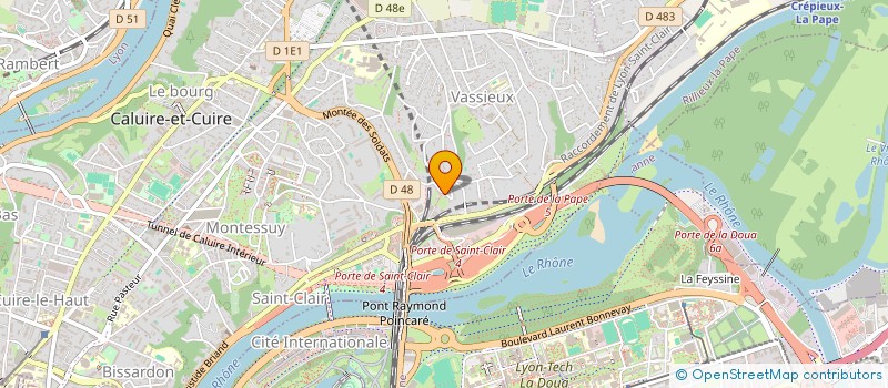 localisation de l'entreprise AZUR  CALUIRE-ET-CUIRE