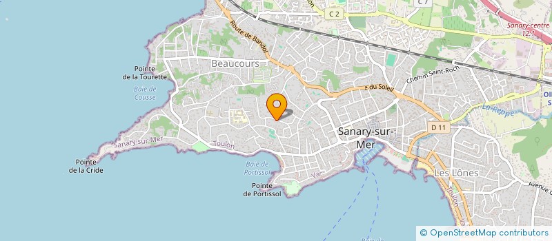 localisation de l'entreprise AZUR à SANARY-SUR-MER