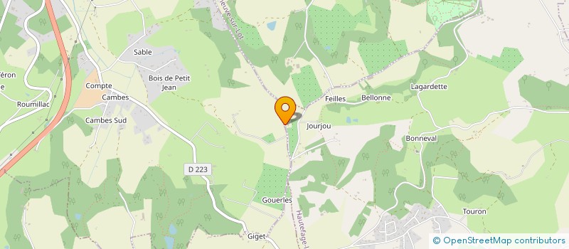 localisation de l'entreprise AZUR  HAUTEFAGE LA TOUR