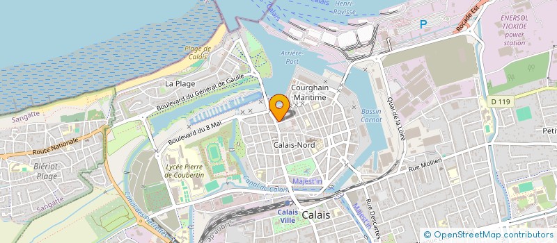 localisation de l'entreprise AZUR  CALAIS