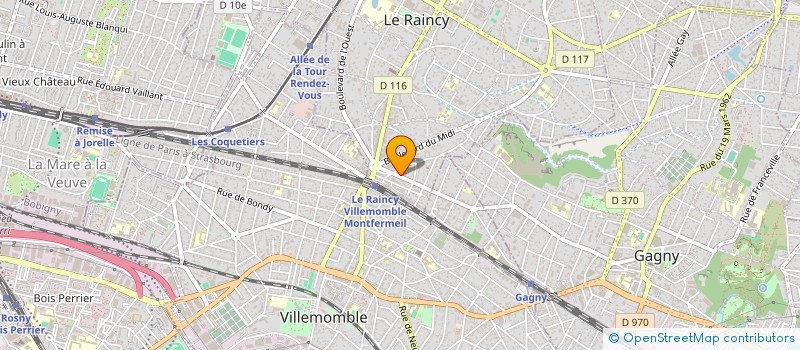 localisation de l'entreprise AZUR à LE RAINCY
