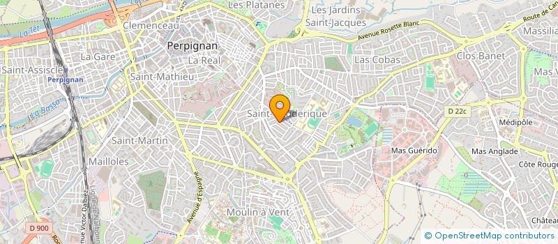 localisation de l'entreprise AZUR  PERPIGNAN